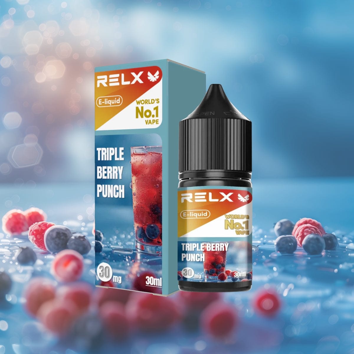  RELX IDN Disposable Vape E-liquid Triple Berry Punch Price Rp 110000 3% Nicotine Indonesia's Premier E-cig Product  