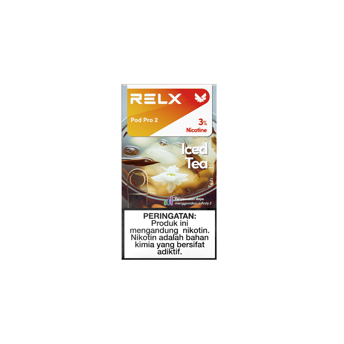 Shop RELX IDN Vape Pod Pod Pro2 Iced Tea Price Rp 82000 3% Nicotine Best tasting e-cigarette 1.9ml E-liquid