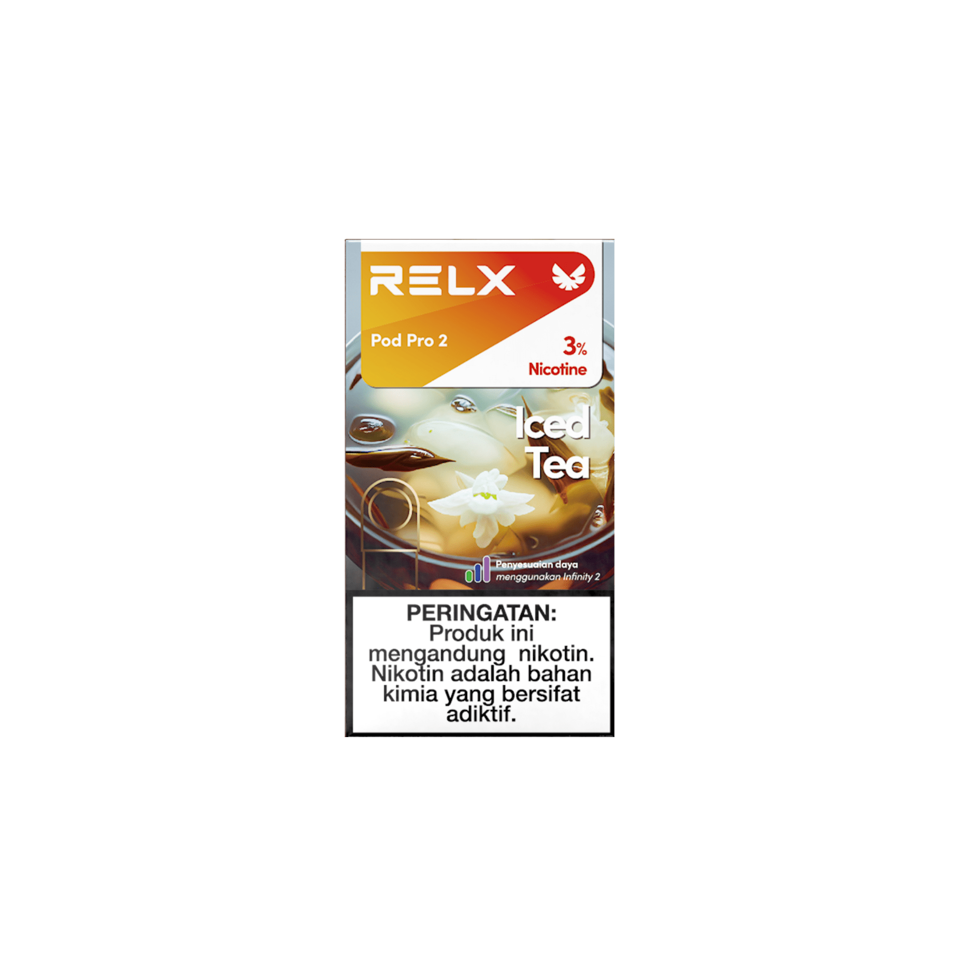 Shop RELX IDN Vape Pod Pod Pro2 Iced Tea Price Rp 82000 3% Nicotine Best tasting e-cigarette 1.9ml E-liquid