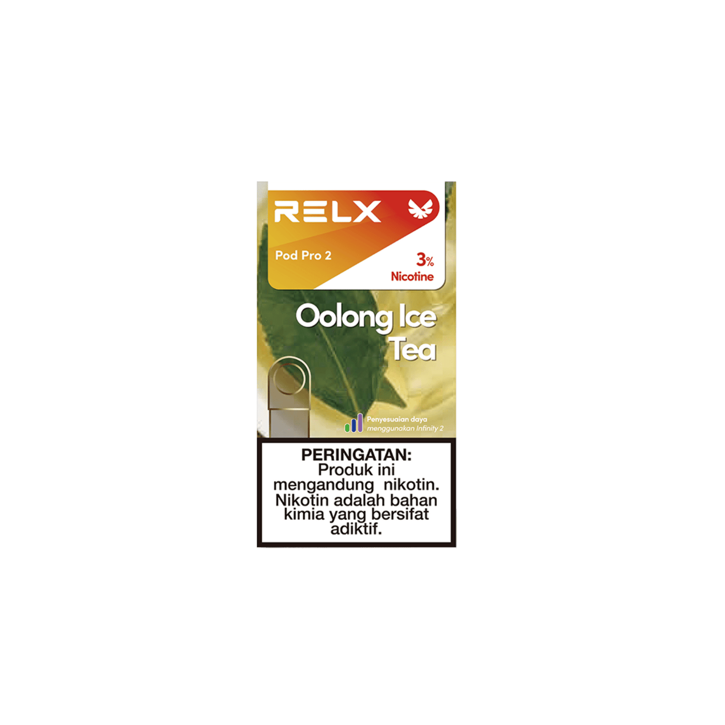 Shop RELX IDN Vape Pod Pod Pro2 Oolong Ice Tea Price Rp 82000 3% Nicotine No.1 E-cig in Indonesia 1.9ml E-liquid