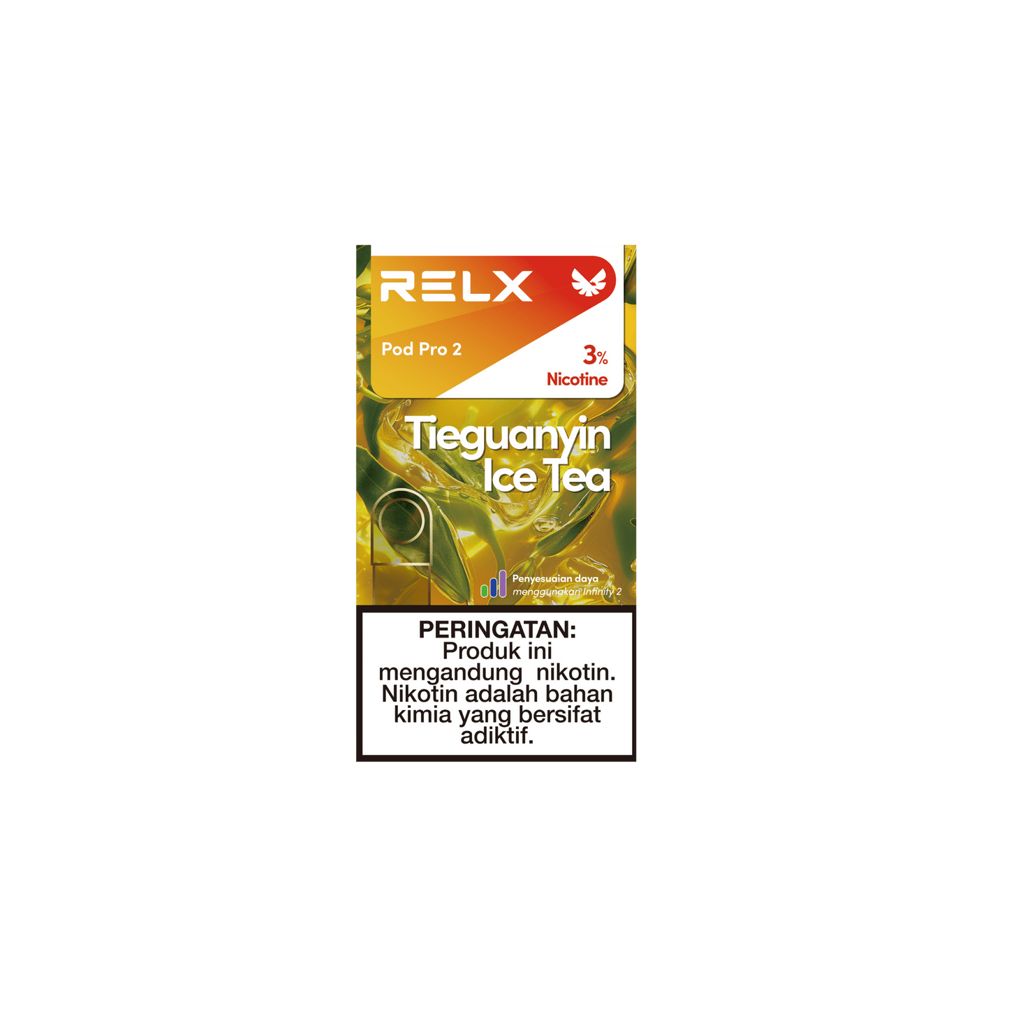 Shop RELX IDN E-cigrette Vape Pod Pro2 Tieguanyin Ice Tea Flavor Flavour 3% Nicotine Indonesia's Top E-cig Cartridge 1.9ml E-liquid