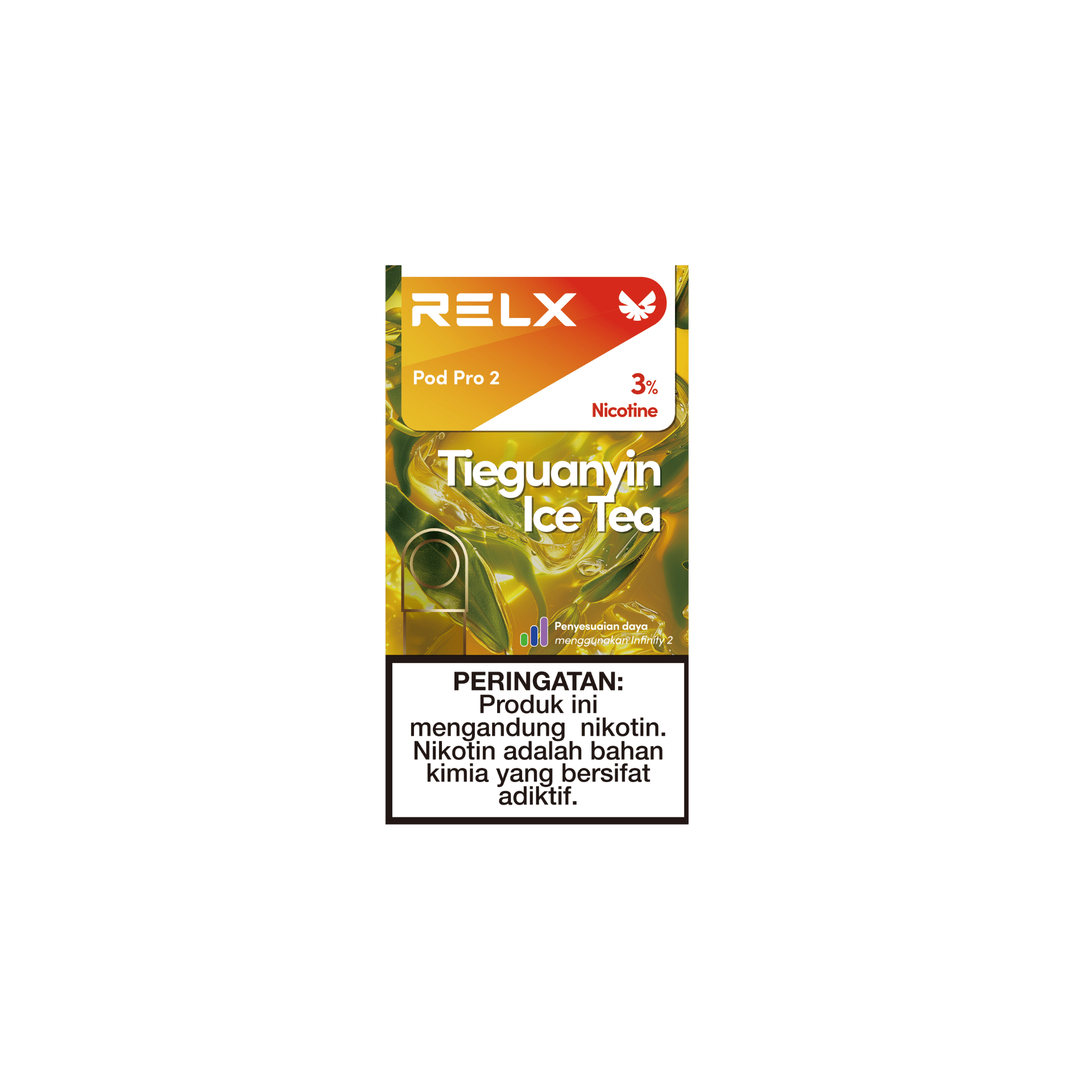 Shop RELX IDN E-cigrette Vape Pod Pro2 Tieguanyin Ice Tea Flavor Flavour 3% Nicotine Indonesia's Top E-cig Cartridge 1.9ml E-liquid